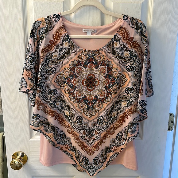 Westport 1962 Poncho Blouse Top Size Small - Picture 2 of 5